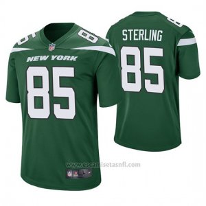 Camiseta NFL Game Hombre New York Jets Neal Sterling Verde 60th Aniversario