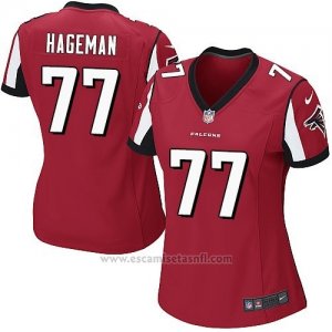 Camiseta Atlanta Falcons Hageman Rojo Nike Game NFL Mujer