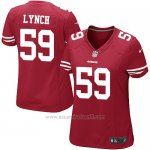 Camiseta San Francisco 49ers Lynch Rojo Nike Game NFL Mujer