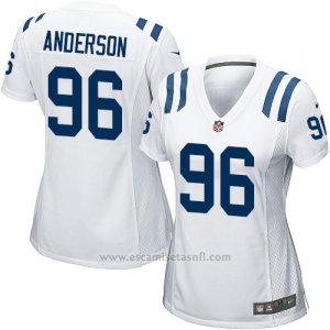 Camiseta Indianapolis Colts Anderson Blanco Nike Game NFL Mujer