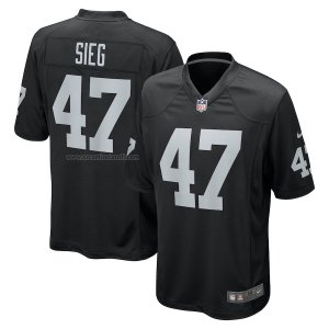 Camiseta NFL Game Las Vegas Raiders Trent Sieg Negro