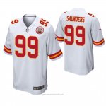 Camiseta NFL Game Hombre Kansas City Chiefs Khalen Saunders Blanco
