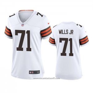 Camiseta NFL Game Mujer Cleveland Browns Jedrick Wills Blanco