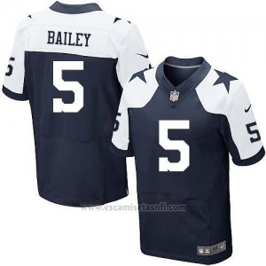 Camiseta Dallas Cowboys Bailey Profundo Azul y Blanco Nike Elite NFL Hombre