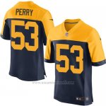 Camiseta Green Bay Packers Perry Profundo Azul y Amarillo Nike Elite NFL Hombre