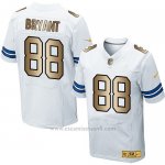 Camiseta Dallas Cowboys Bryant Blanco Nike Gold Elite NFL Hombre