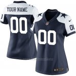 Camisetas NFL Mujer Dallas Cowboys Personalizada Azul Blanco