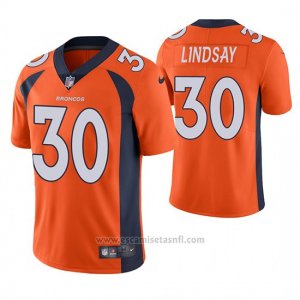 Camiseta NFL Limited Hombre Denver Broncos Phillip Lindsay Naranja Vapor Untouchable