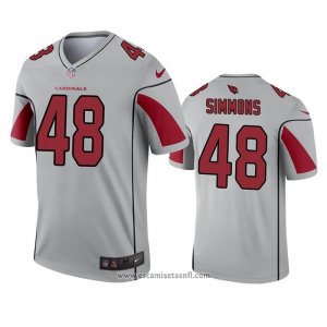 Camiseta NFL Legend Arizona Cardinals Isaiah Simmons Inverted Gris