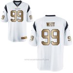 Camiseta Houston Texans Watt Blanco Nike Gold Game NFL Hombre