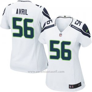 Camiseta Seattle Seahawks Avril Blanco Nike Game NFL Mujer