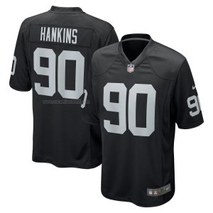 Camiseta NFL Game Las Vegas Raiders Johnathan Hankins Negro