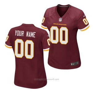 Camiseta NFL Game Mujer Washington Redskins Personalizada Rojo