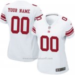 Camisetas NFL Limited Mujer New York Giants Personalizada Blanco