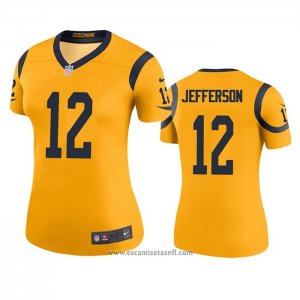 Camiseta NFL Legend Mujer Los Angeles Rams Van Jefferson Oro