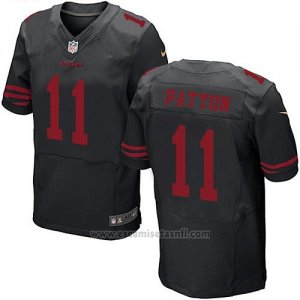 Camiseta San Francisco 49ers Patton Negro Nike Elite NFL Hombre