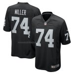 Camiseta NFL Game Las Vegas Raiders Kolton Miller 74 Negro