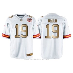 Camiseta Kansas City Chiefs Maclin Blanco Nike Gold Game NFL Hombre