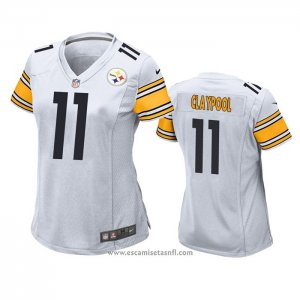 Camiseta NFL Game Mujer Pittsburgh Steelers Chase Claypool Blanco