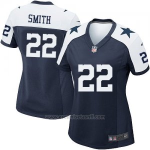 Camiseta Dallas Cowboys Smith Negro Blanco Nike Game NFL Mujer