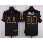 Camiseta Green Bay Packers Rajl Negro Nike Elite Pro Line Gold NFL Hombre