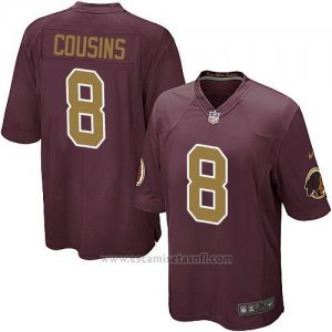 Camiseta Washington Redskins Cousins Marron Nike Game NFL Nino