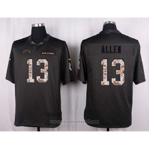 Camiseta San Diego Chargers Allen Apagado Gris Nike Anthracite Salute To Service NFL Hombre