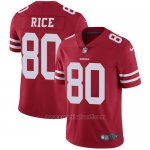 Camiseta NFL Limited Hombre San Francisco 49ers 80 Jerry Rice Rojo Stitched Vapor Untouchable