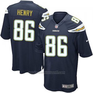 Camiseta San Diego Chargers Henry Negro Nike Game NFL Hombre