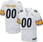 Camisetas NFL Elite Hombre Pittsburgh Steelers Personalizada Blanco