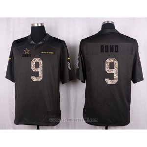 Camiseta Dallas Cowboys Romo Apagado Gris Nike Anthracite Salute To Service NFL Hombre