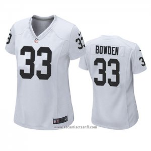 Camiseta NFL Game Mujer Las Vegas Raiders Lynn Bowden Blanco