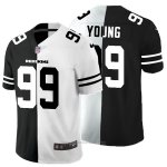 Camiseta NFL Limited Washington Redskins Young Black White Split