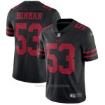 Camiseta NFL Limited Nino San Francisco 49ers 53 Bowman Negro