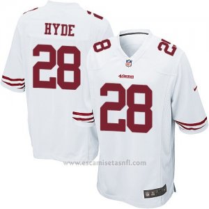 Camiseta San Francisco 49ers Hyde Blanco Nike Game NFL Nino