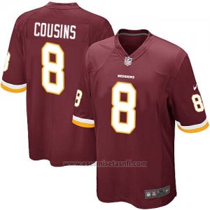 Camiseta Washington Redskins Cousins Rojo Nike Game NFL Marron Nino