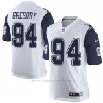 Camiseta Dallas Cowboys Gregory Blanco y Profundo Azul Nike Elite NFL Hombre