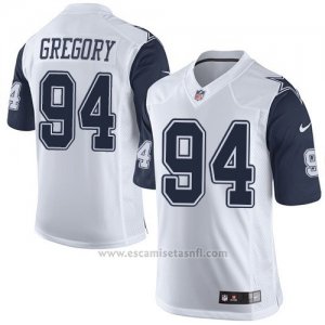 Camiseta Dallas Cowboys Gregory Blanco y Profundo Azul Nike Elite NFL Hombre