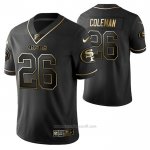 Camiseta NFL Limited San Francisco 49ers Tevin Coleman Golden Edition Negro