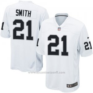Camiseta Oakland Raiders Smith Blanco Nike Game NFL Hombre2