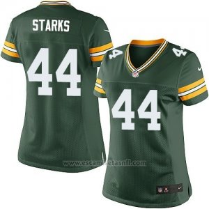 Camiseta Green Bay Packers Starks Verde Militar Nike Game NFL Mujer