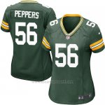 Camiseta Green Bay Packers Peppers Verde Militar Nike Game NFL Mujer