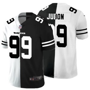 Camiseta NFL Limited Baltimore Ravens Judon White Black Split