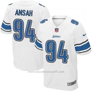 Camiseta Detroit Lions Ansah Blanco Nike Elite NFL Hombre