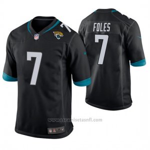 Camiseta NFL Game Hombre Jacksonville Jaguars Nick Foles Negro