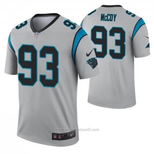 Camiseta NFL Legend Carolina Panthers Gerald Mccoy Inverted Gris
