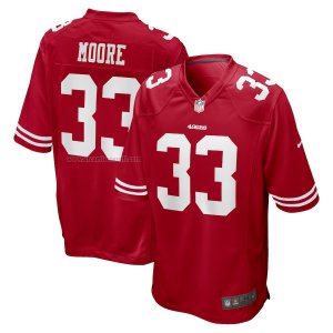 Camiseta NFL Game San Francisco 49ers Tarvarius Moore Rojo