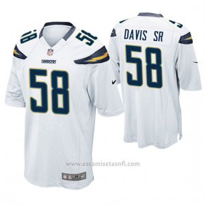Camiseta NFL Game Hombre San Diego Chargers Thomas Davis Sr Blanco