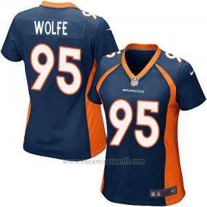 Camiseta Denver Broncos Wofle Azul Oscuro Nike Game NFL Mujer