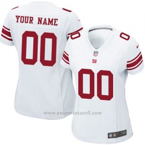 Camisetas NFL Mujer New York Giants Personalizada Blanco